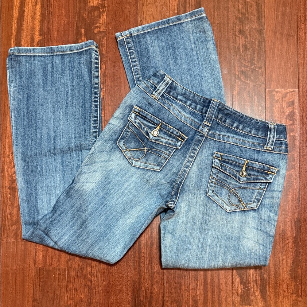 INC International Concepts Light Blue Straight Leg Jeans